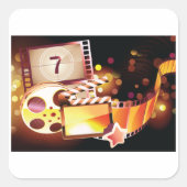 Sticker Carré Film (Devant)