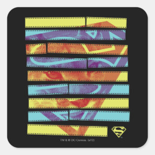 Sticker Carré Filmstrip Supergirl