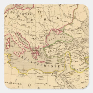 Sticker Carré Fils aux. de Noe de trois de Terre