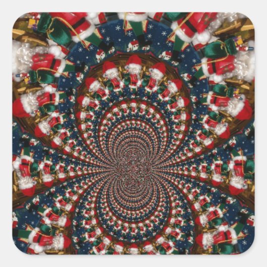 Sticker Carré Fils de vacances : Ensemble de papeterie d'art de (Devant)