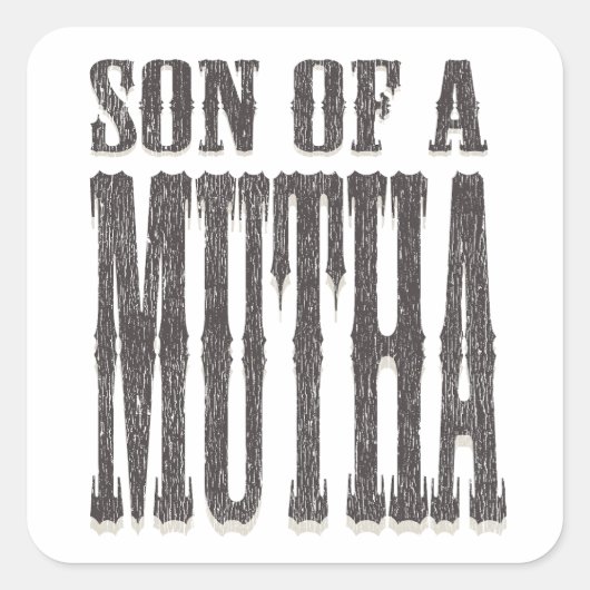Sticker Carré Fils d'un Mutha (Devant)