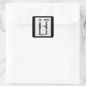 Sticker Carré Fils Et Père (Sac)
