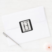 Sticker Carré Fils Et Père (Enveloppe)