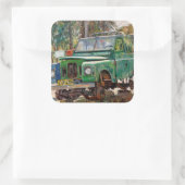 Sticker Carré Fin 2006 du voyage (Sac)