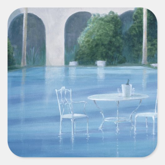 Sticker Carré Fin lente (Devant)