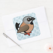 Sticker Carré Finch à gorge noire (Enveloppe)