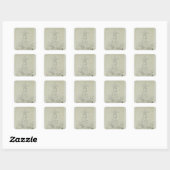 Sticker Carré Fingal, 1804-5 (Feuille)