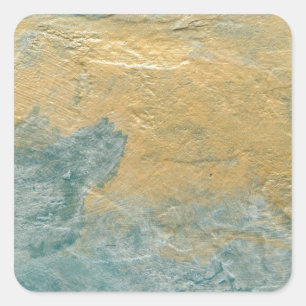 Sticker Carré Finition fausse turquoise cuivre