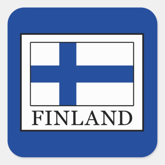 Sticker Carré Finlande (Devant)