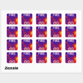STICKER CARRÉ FIRE OG HYBRIDE (Feuille)