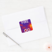 STICKER CARRÉ FIRE OG HYBRIDE (Enveloppe)