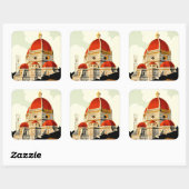 Sticker Carré Firenze (Feuille)