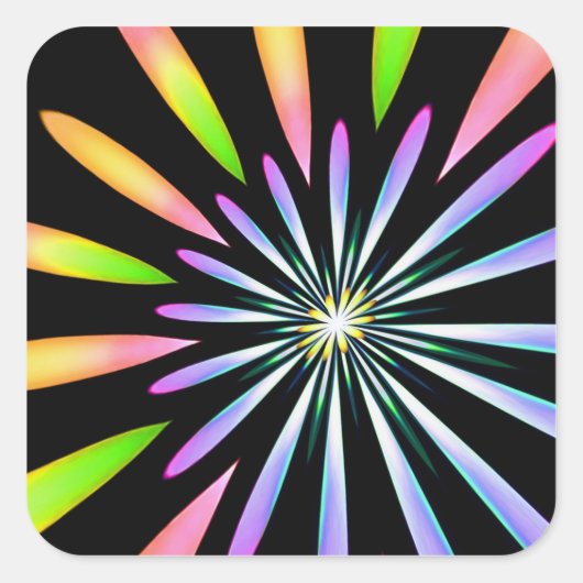 Sticker Carré Fireworks 1 (Devant)