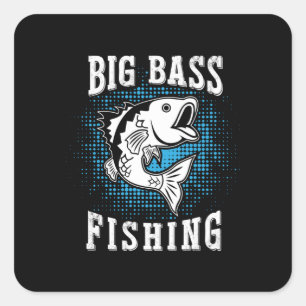 Sticker Carré Fisher Gift Big Fishing