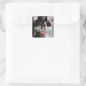 Sticker Carré Fitness Motivationnelle (Sac)