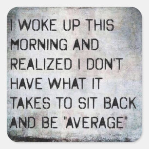 Sticker Carré Fitness Motivationnelle