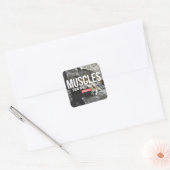 Sticker Carré Fitness Motivationnelle (Enveloppe)