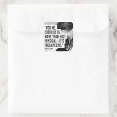 Sticker Carré Fitness Motivationnelle (Sac)