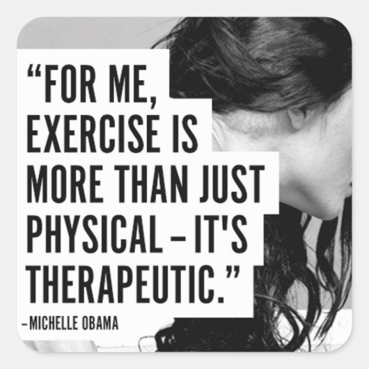 Sticker Carré Fitness Motivationnelle (Devant)