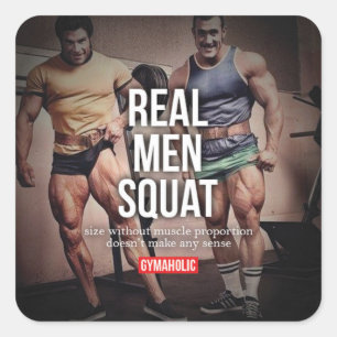 Sticker Carré Fitness Motivationnelle