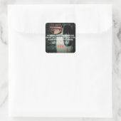 Sticker Carré Fitness Motivationnelle (Sac)