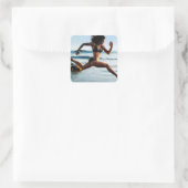 Sticker Carré Fitness Motivationnelle (Sac)