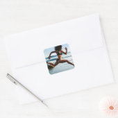 Sticker Carré Fitness Motivationnelle (Enveloppe)