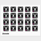 Sticker Carré Fitness Motivationnelle (Feuille)