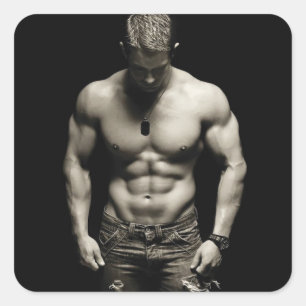 Sticker Carré Fitness Motivationnelle