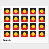Sticker Carré Flag d'Australie (Feuille)