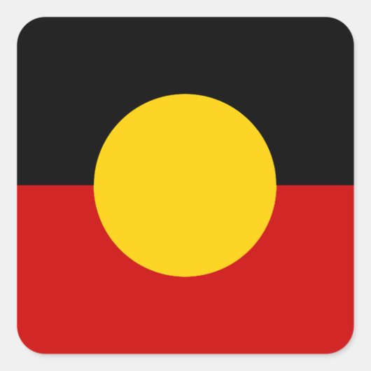 Sticker Carré Flag d'Australie (Devant)