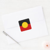 Sticker Carré Flag d'Australie (Enveloppe)