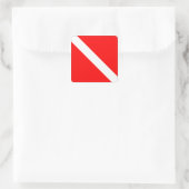 Sticker Carré Flag de Diver Down (Sac)