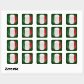 Sticker Carré Flag d'Italy (Feuille)