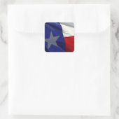 Sticker Carré Flag of Texas Pop Art (Sac)