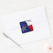 Sticker Carré Flag of Texas Pop Art (Enveloppe)