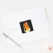 Sticker Carré Flames (Enveloppe)