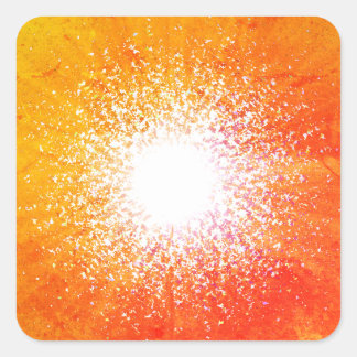 Sticker Carré Flare solaire