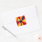 Sticker Carré Flash de coq (Enveloppe)