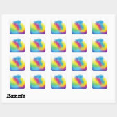 Sticker Carré flash de couleur (Feuille)