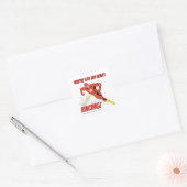 Sticker Carré Flash - Vous avez My Heart Racing Valentine (Enveloppe)