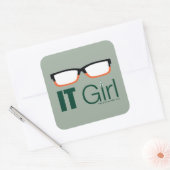 Sticker Carré Flèche | Graphique de lunettes pour filles IT (Enveloppe)