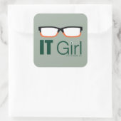 Sticker Carré Flèche | Graphique de lunettes pour filles IT (Sac)