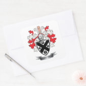 Sticker Carré Fletcher Family Crest Coat of Arms (Enveloppe)