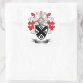 Sticker Carré Fletcher Family Crest Coat of Arms (Sac)