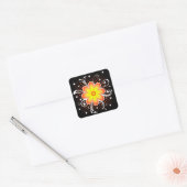 Sticker Carré Fleur (Enveloppe)