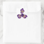 Sticker Carré Fleur bleu Iris Siberica (Sac)