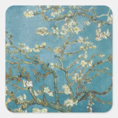 Sticker Carré Fleur d'amandes de Vincent van Gogh (1890) (Devant)