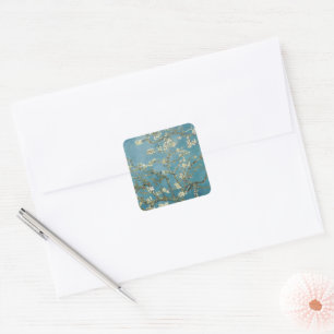 Sticker Carré Fleur d'amandes de Vincent van Gogh (1890)