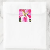 Sticker Carré Fleur d'aquarelle de la pop art Tenerife (Sac)